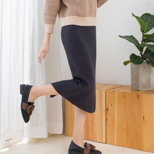 VGVFHZY Knitted Pencil Skirts