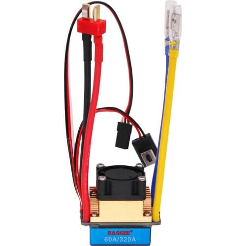 Waterproof Brushed Motor Replacement 60A ESC for RC Cars Buggy Truggy Truck