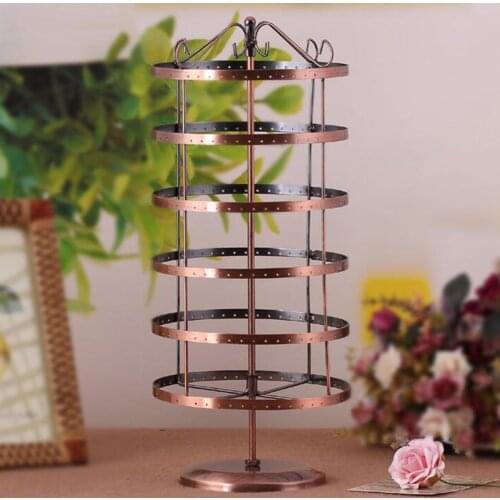 Rotating Earrings Holder 288 Holes Jewelry Organizer Hanging Display Rack