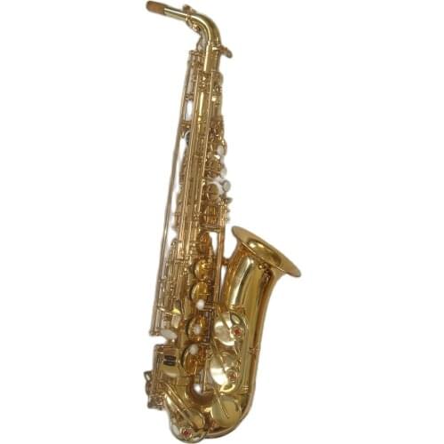 High grade professional Gold lacquer Tone Eb alto saxophone