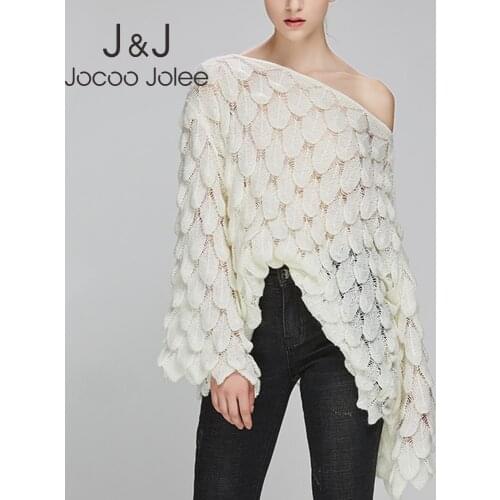 Elegant Light Sweater Autumn Women Flare Sleeve Feather 3D Print Oversized Pullover Sexy Perspective Knitting Tops Casual Jumper