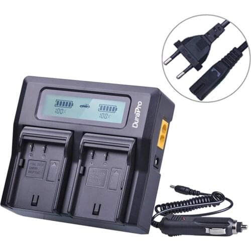 LCD Dual Display Quick Charger for Panasonic DMW-BLF19 DMW BLF19 BLF19 Battery Lumix DMC-GH3 DMC GH3 GH4 DMC-GH4 Battery Camera