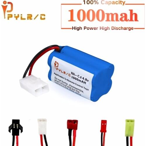 4.8v Rechargeable Battery For Rc toy Cars Tanks Robots Gun 1000mah Ni-CD Battery AA 4.8v 1000mah Batteries Pack For Rc Boat 1PCS