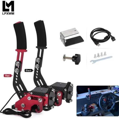 14Bit PC USB Handbrake for SIM Auto Racing Games G25/G27/G29 T500 Steel and Aluminum RALLY Adjustable For PC Windows DIRT RALLY