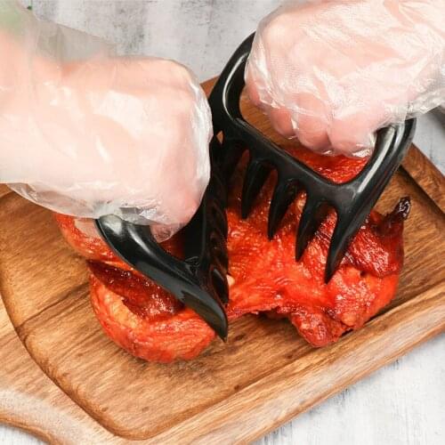2 Pieces A Pair Barbecue Fork Cooked Food Divider Chicken Fork Splitter Kitchen Barbecue Tool Kitchen Accessories