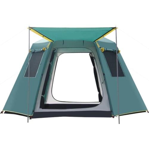 Ultralarge 3-4 Person Automatic Double Layer Waterproof Camping Tent Large Gazebo Sun Shelter Barraca