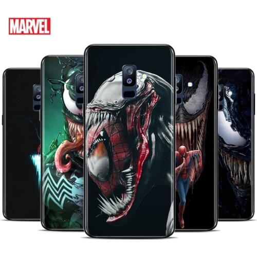 Marvel Venom For Samsung Galaxy A3 A5 A6 A7 A8 A9 A6S A8S A9S Star Plus 2016 2017 2018 Black Toft TPU Phone Case