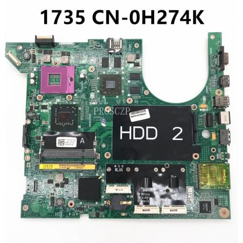 Free shipping For 1735 laptop motherboard CN-0H274K 0H274K H274K 100% working well
