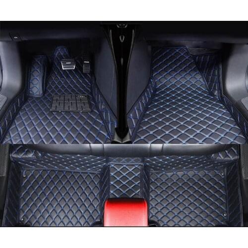 CUWEUSANG Custom leather car floor mats for Chrysler 300c Grand Voager Sebring PT Cruiser auto foot mats