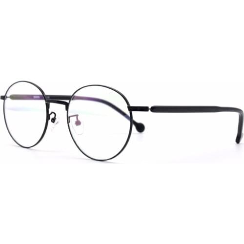 HKUCO Black Metal frame Clear Lens Eyewear Glasses