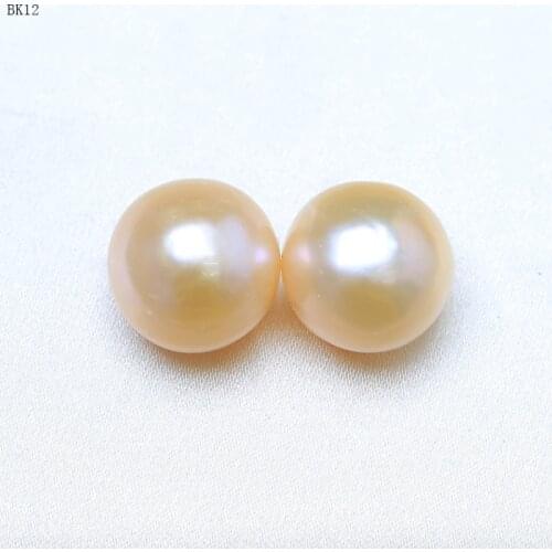 BaroqueOnly full round shape mixed colour natural freshwater pearl naked beads for stude earring diy making BK-2