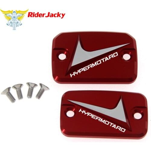 Motorcycle Front Brake & Clutch Fluid Reservoir Cover For Ducati Hypermotard 796 2010-2012 2011