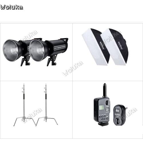 Godox 600II 600W two lamp set high speed studio flash photography lamp liangying formation room lamp photo lighting CD50 T03