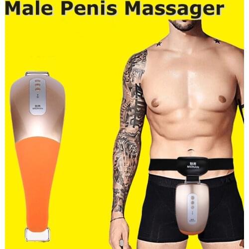 Male Penis & Perineum Massager Man Penis Enlargement Massager Sexual Obstacle Stimulation Therapy Alargador De Pene Easy To Wear