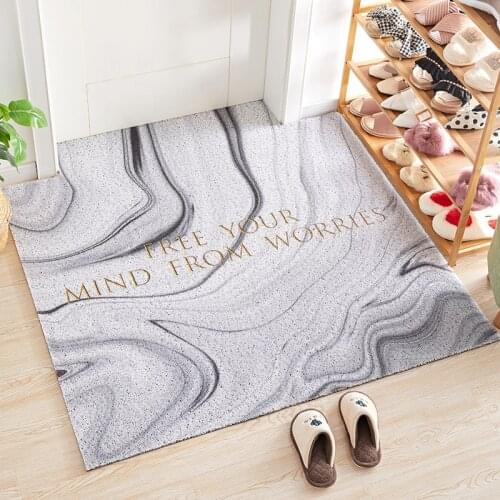PVC Anti Slip Door Mat Customized Floor Mat Household Doormat Rubbing Dust Carpet Kitchen Mat Custom Bathroom Rug Door Mat
