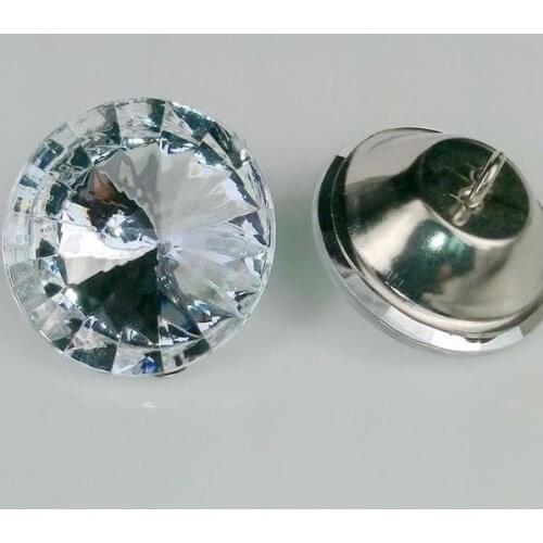 Wholesale Rhinestones buttons 20 mm Bauhinia soft package Acryl buckle sofa decorative buckle crystal button wholesale