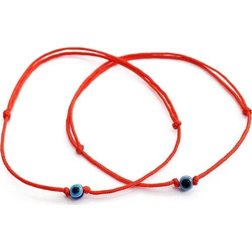 Couple Bracelet Fashion Jewelry One Direction Red Bracelet Turkish Eyes Protection Luck Adjustable Bracelet Gift For Friends