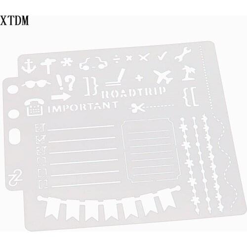 Bunting plastic mold shield DIY cake scrapbook stencils hollow Embellishments printing lace ruler Valentines Day