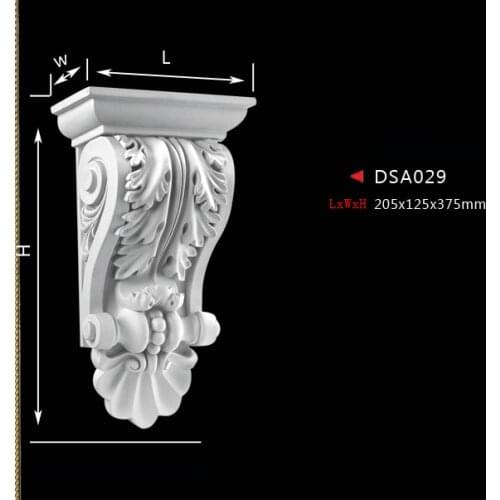 PU polyurethane corbel fireplace part decoration entrance decor corridor portal decorating components