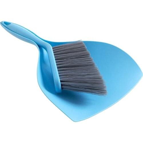 Portable Mini Hand Broom with Dustpan Set for Floor Sofa Desk Keyboard Car CLH@8