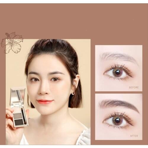 HOJO Velvet Mist Eyebrow Powder A Box of Multi-purpose Fine Powder Natural Makeup Without Smudging and Waterproof Eye Makeup