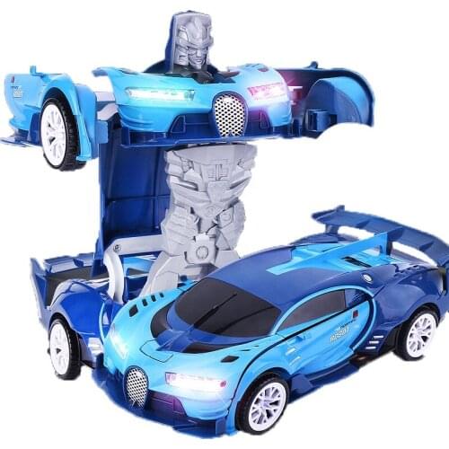 RC Diecast Cars Robot automatic transformed rc car