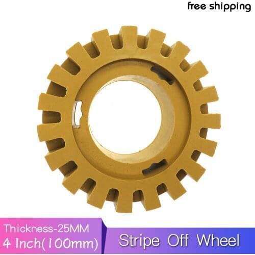 4" Rubber Eraser Wheel Pinstripe Tool Vinyl Stripe Adhesive Tape Graphics Off Removal for Signs Glass Boat Car Truck Windows
