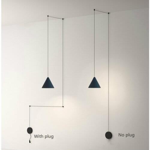 Modern Chandelier Hanging Bedroom Lamp Long Wire Home Decor Indoor Lighting Decorative Led Ceiling Lamps Pendant Light