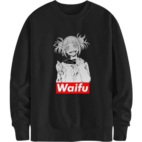 Cartoon Girl Waifu O Neck Hoodies Sweatshirts Men New Arrival 2020 Clothes Harajuku Man Tracksuits Breathable Moleton Masculino