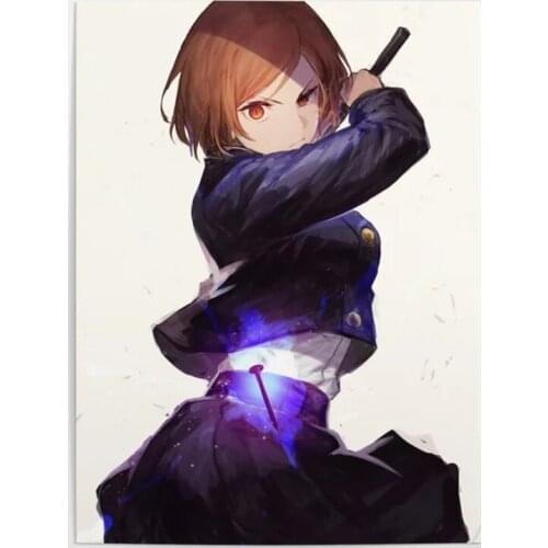Home Decoration Jujutsu Kaisen Canvas Painting HD Print Japanese Anime Girl Pictures For Living Room Wall Artwork Modular Poster
