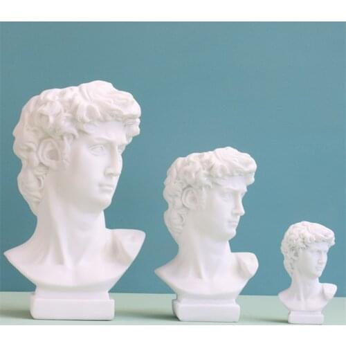 Nordic Style Portrait Vase Human Head Flower Vases Resin David Flowers Art Decor
