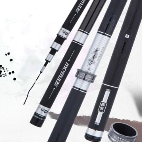 High Carbon Taiwan Fishing Pole Ultra-light Super-hard Olta 28 Tonalty Long Carp Fishing Rod Hand Canne Black Pit 3.6m-10m Pesca