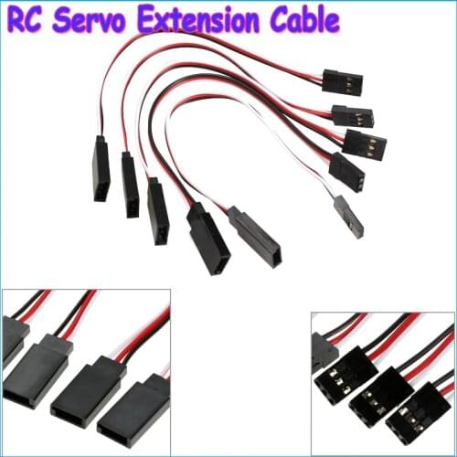 10pcs/lot RC Servo Extension Cord Cable Wire 150mm Lead JR Wholesale
