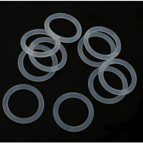 10Pcs Silicone Baby Infant Pacifier Holder Adapter O Ring Dummy Ring Ring for Pacifiers Clear