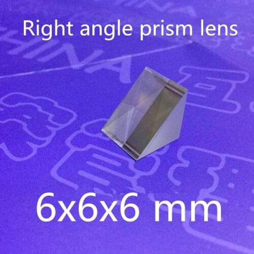 2pcs 6x6x6mm 6*6*6mm Right Angle K9 Triangular Prism Lens