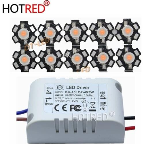 3W full Spectrum 400nm~840nm Led Grow Lights with 6-10x3W Led Driver for Indoor Grow and Hydroponic LED Lamp