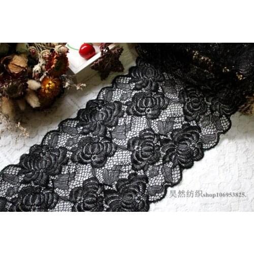 5 Yards Wide Elastic Lace Trim Ribbon for Garment Sewing Crafts Decoration Stretchy Lace Fabric Handmade Accessories DIY