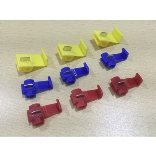 500pcs Scotch Lock Quick Splice Clip 22-18 AWG 18-14 AWG 12-10AWG Car Soft Wire Quick Connector