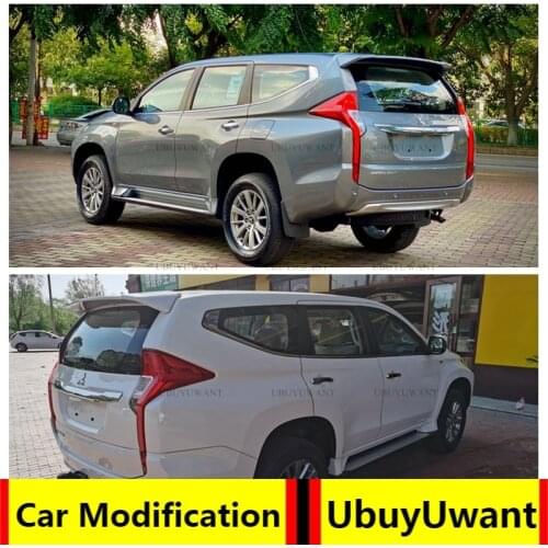 For mitsubishi pajero sport 2017 ABS Plastic Rear Trunk Wing Spoiler For Mitsubishi Pajero Spoiler 2016 2017 2018 2019
