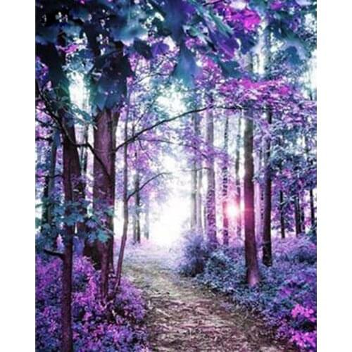 DIY Diamond Painting scenic Full Drill Round Diamond Embroidery Picture Rhinestone Diamond Mosaic Cartoon Home Decor