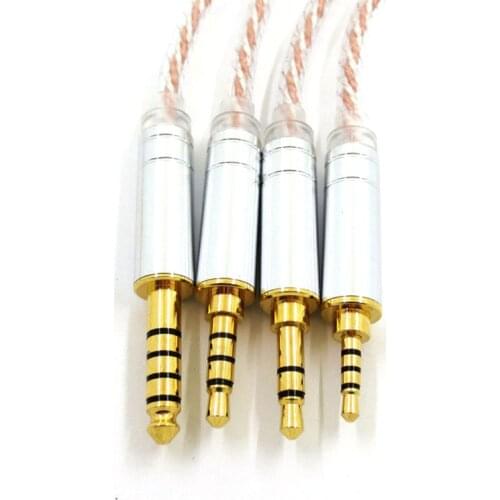 Audio Cable Adapter HIFI Balance Audio Cable Male 2.5mm to 3.5mm 4.4mm Female Headphone Line Adapter E5BA