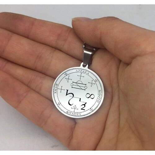 Personality Disc Necklace Sigil of 7 Archangel Michael Raphael Uriel Pendant Necklaces Jewelry Best Gift for Friend YP6715