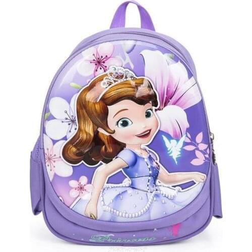 Disney Sofia Schoolbag Primary School Schoolbag Male Kindergarten-grade 1-3 Children Light Waterproof Backpack Schoolbag