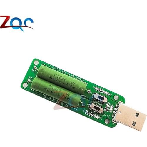 DC USB Electronic Load With Adjustable Switch 5V Current 1A/2A/3A Battery Capacity Discharge Voltage Tester Resistance