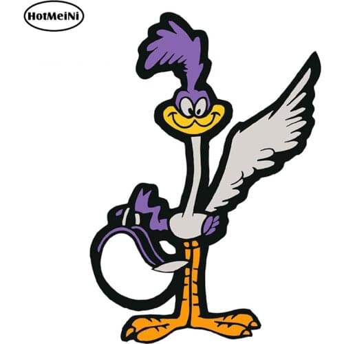 HotMeiNi 13cm x 9cm for Plymouth Road Runner with Helmet Decal Funny Car Stickers Vinyl Graphic Decor for Car Window Trunk