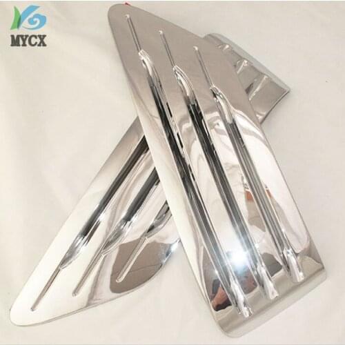Chrome side wind cover For Toyota Land cruiser Prado fj90 3400 Spoiler SUV ABS Car Styling accessories For Prado 90