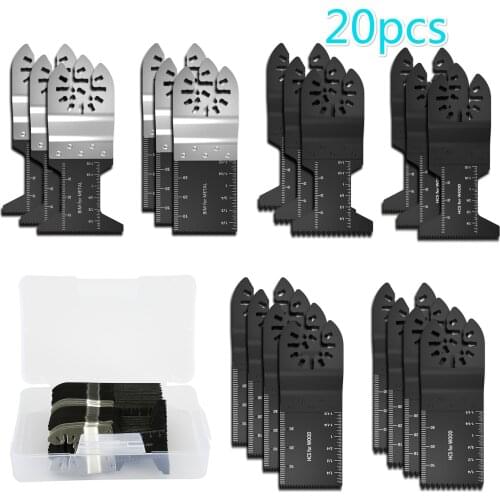 20pcs Oscillating Multifunction Saw Blades Set Wood Working Cutter Power Tools Accessories Circular Saw Blade