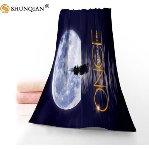 #QAZ98K Custom Once Upon a Time Towel Printed Cotton Face/Bath Towels Microfiber Fabric For Kids Men Women Shower Towels