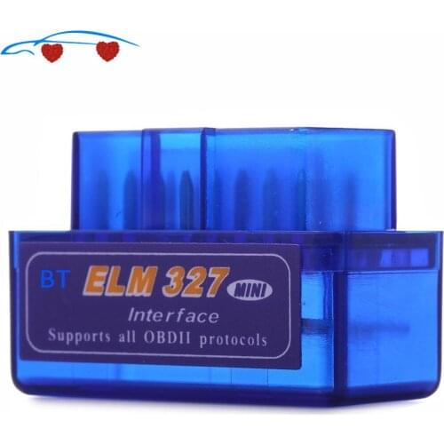 Latest Version Mini ELM327 Auto Scanner ELM 327 Bluetooth OBD2 for Android Torque OBDII Car V2.1 Vehicle Scan Diagnostic Tool