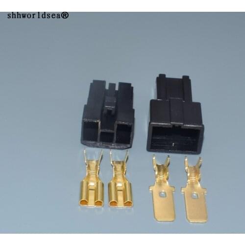 Worldgolden 2 Pin 7.8mm Female And Male Auto for Toyota Map Sensor Connector Battery Speaker Wire Connector Plug